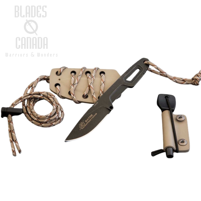 Extrema Ratio Satre Expeditions Fixed Blade Knife, N690 Dark Stone, Kydex Sheath